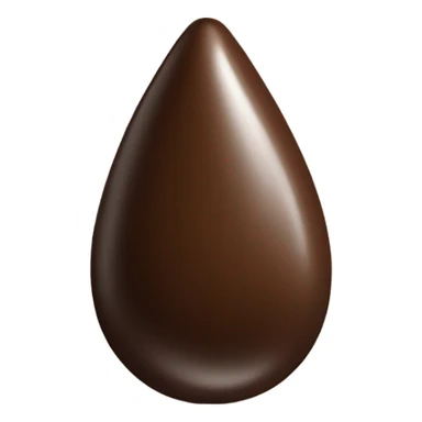 Chocolate tear drop sticker