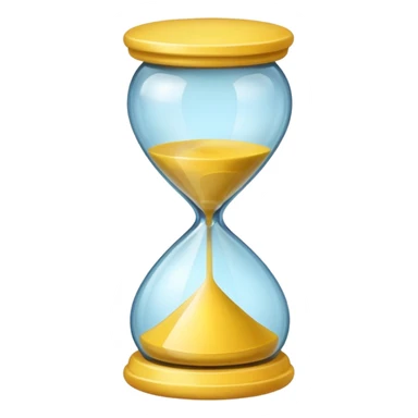 yellow Hourglasse sticker