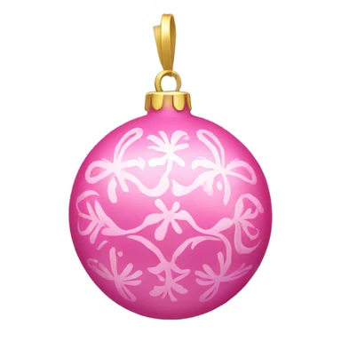 Pink ornaments  sticker