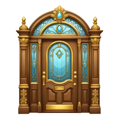 Magical edwardian door sticker