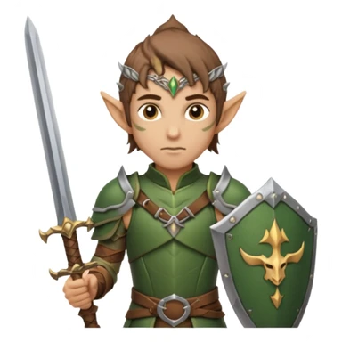 ESO male wood elf warrior sticker