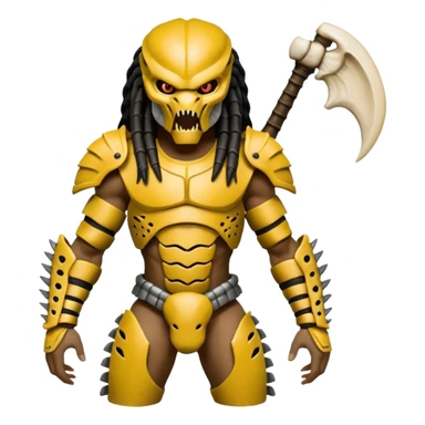 Predator from movie predator with bone armor sticker