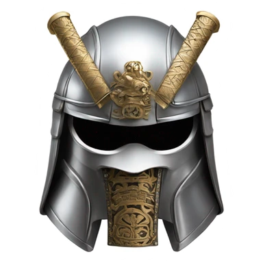  sort of a melding of both the ancient Japanese samurai helmet and the more modern German style stahlhelm StormTrooper helmet sticker