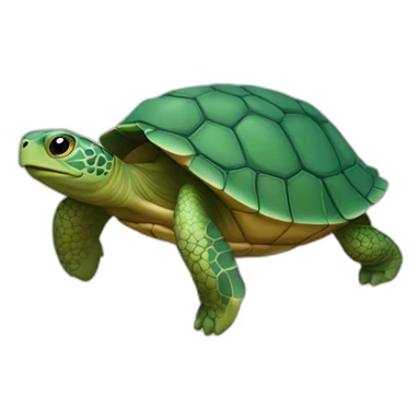 Tortue qui resemble  a un garcon sticker