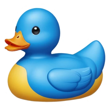 blue toy duck sticker