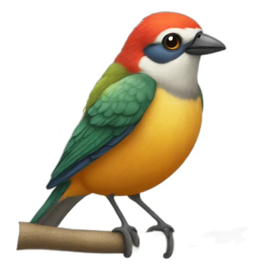 Perruche -colorée sticker