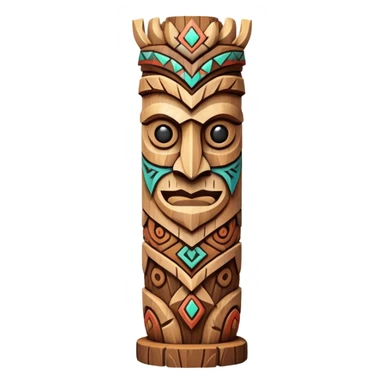 fantasy magic totem low poly sticker