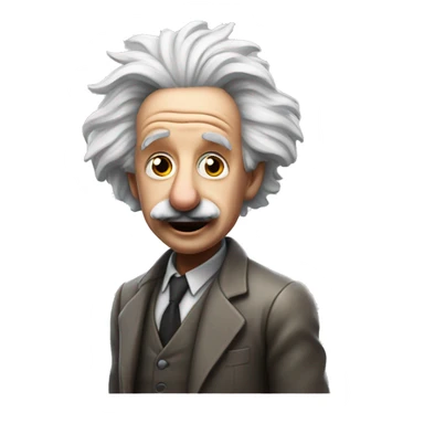 Albert Einstein playing Fortnite sticker