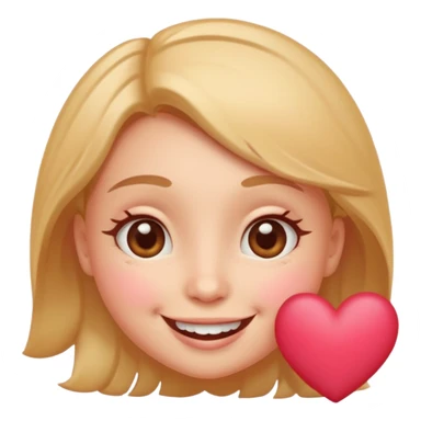 smiling face with hearts, joyful and affectionate sticker