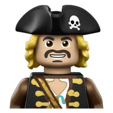 Lego classic pirate minifigure sticker