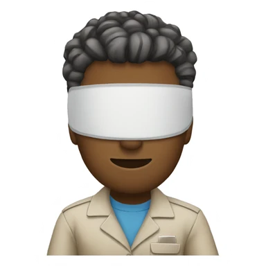  working in the office with a bandaid on the forehead sticker