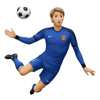 Edwin van der Sar diving to save a ball sticker