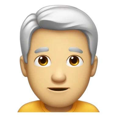 The man is embarrassed sticker