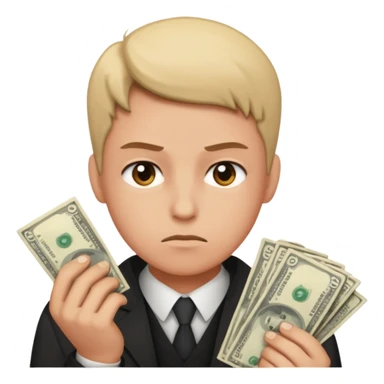 pessoa pensamento de money sticker