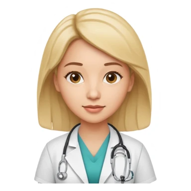 female doctor emoji obsttrician sticker