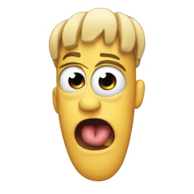 Nervous biting nail sticker