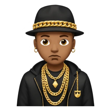 A gangster black cool rapper  sticker