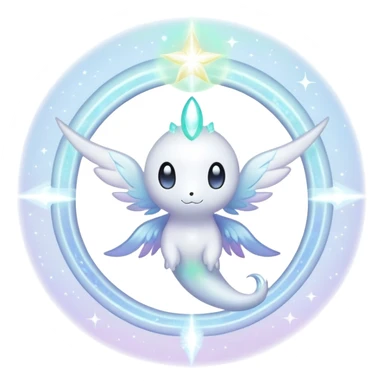  Celestial Iridescent white pale fakemon sticker
