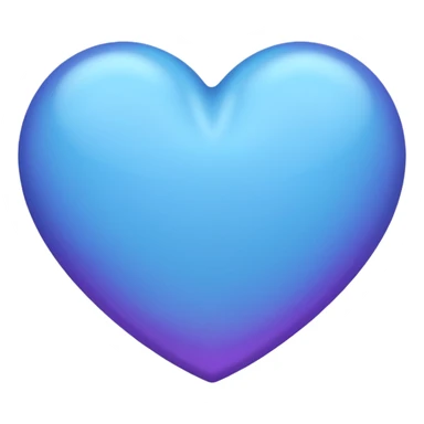 solid color purple-ish blue heart sticker