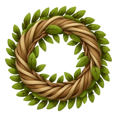 Eco friendly wreath sticker