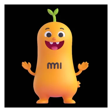 scibidi character, cheerful expression sticker