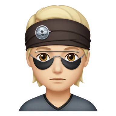 working with eye patches sticker