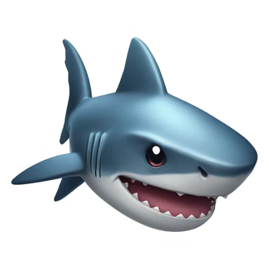 Shark with a star on its body sticker