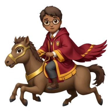 harry potter riding buckbeak sticker