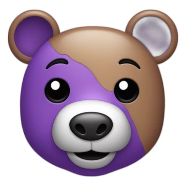 cute-purple-bear-with-square-smile-and-left-eye-black-patch sticker