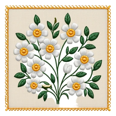 cloth with embroidery sticker