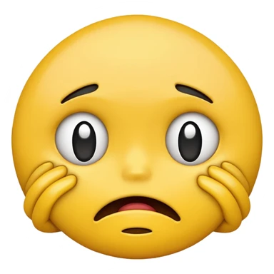 yellow emoji strangling itself  sticker