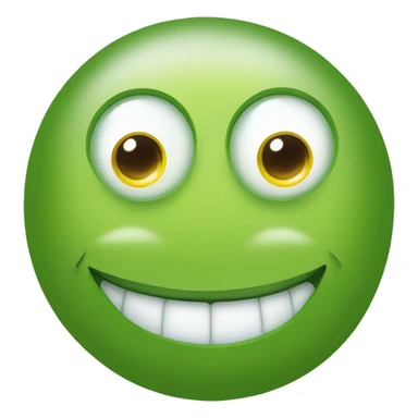 Smiley face cucumber eyes sticker
