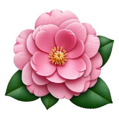 camellia flower sticker