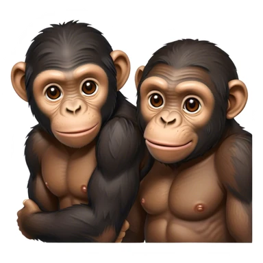 Chimp dudes sticker