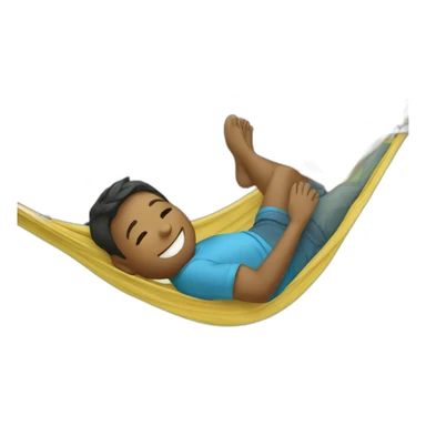 kid laying in hammock sticker