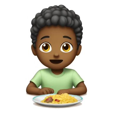 the child doesn't want to eat sticker