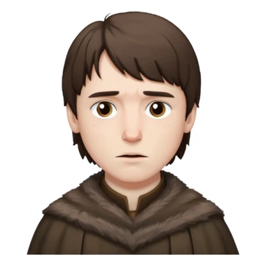 Bran Stark
 from Games of throne character face only front face sticker