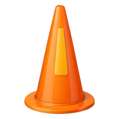 plastic wet cone marker sticker