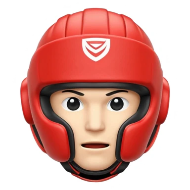 MMA headgear object icon, protective sparring helmet, padded texture, 3D cartoon, mobile game icon style, centered, clean background, no text, no watermark
 sticker