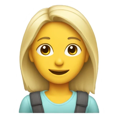 smiling girl in car interior sticker