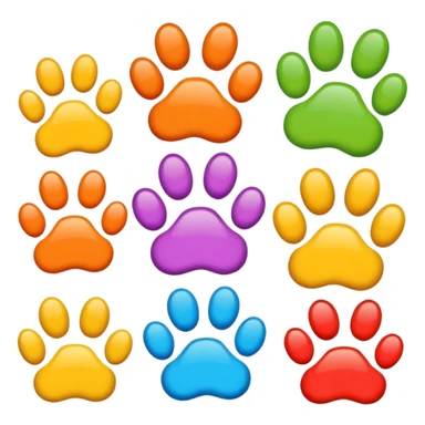 Paws with elements of others emoji1-2 sticker