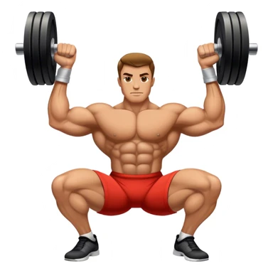 bodybuilder forearm on legs curl sticker