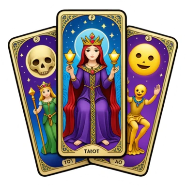 tarot cards sticker