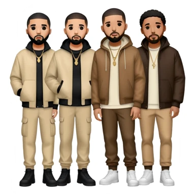 drake,kendrick lamar,j cole sticker