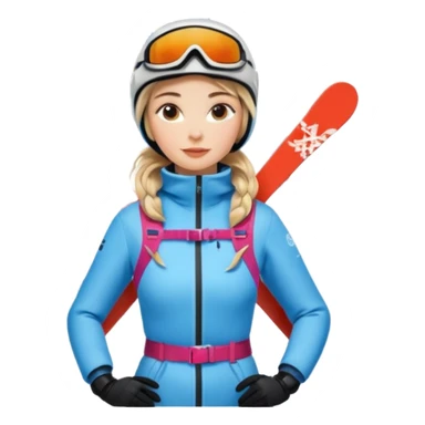 Woman Skiing, Background Matterhorn Matterhorn sticker
