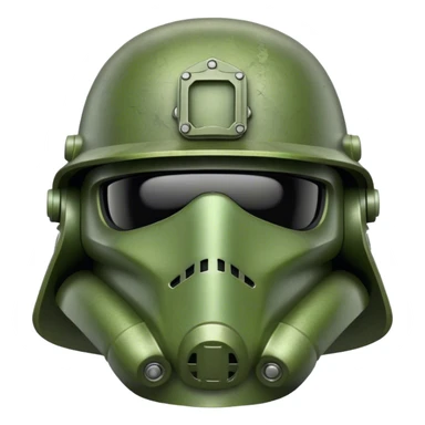 green soldier helmet sticker