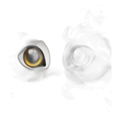 senior fat diluted calico cat, white chin, black nose, grey ears, grey and white sticker