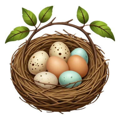 bird nest sticker