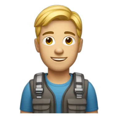 light-skinned courier sticker