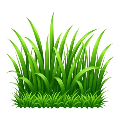 green grass straight  sticker